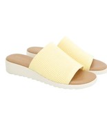 Kensie Womens Sandals Yellow Slip-On Padded Lightweight Soft Upper - $53.50 CAD
