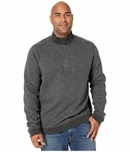 Tommy Bahama Reversible Flipshore 1/2 Zip Dark Pewter Heather sweater , ... - £55.38 GBP