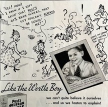 Post Bran Flakes Cereal Wortle Boy 1934 Advertisement Full Page Comic DWU1 - $29.99