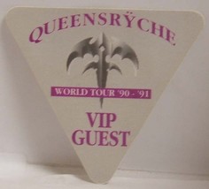 Queensryche - Vintage Original 1990 - 1991 Concert Tour Cloth Backstage Pass - $10.00