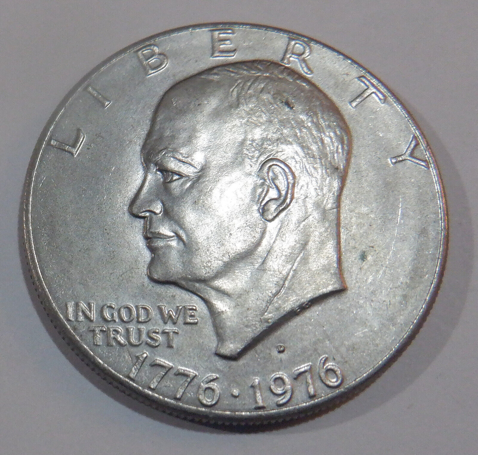 1776-1976 D Type 2 Eisenhower Bicentennial Dollar IKE $1 Coin - A - $6.80