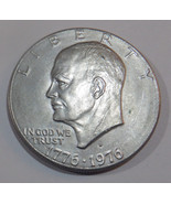 1776-1976 D Type 2 Eisenhower Bicentennial Dollar IKE $1 Coin - A - $9.27 CAD