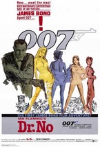 Dr. No Movie Poster 27x40 inches James Bond Sean Connery 007 Spy RARE OOP  - $34.99