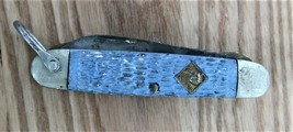 Vintage Camillus New York USA Official Cub Scout BSA Folding Pocket Knife Blue - £35.14 GBP