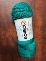 CARON SIMPLY SOFT YARN Partial Skein Kelly Green  - $8.89