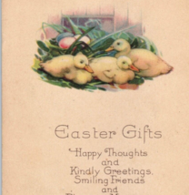 Easter Gifts Greeting 1924 Antique Postcard Baby Ducks Ducklings - £11.58 GBP