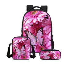 Children Backpa Girls School Bag Teenager Daypack 3 Pcs/Set Women  Bags Fashion  - £153.62 GBP