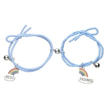 Charms Elastic Cute Women Men Couple Bracelet Cartoon Magnet Ball Friendship Rop - £8.02 GBP+