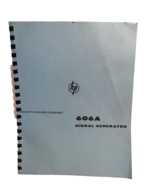 HEWLETT PACKARD 606A SIGNAL GENERATOR OPERATING AND SERVICE MANUAL - $16.83