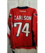 REEBOK NHL JERSEY WASHINGTON CAPITALS JOHN CARLSON RED SIZE XL - $59.39