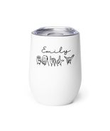 Emily Sign Language ASL Hand Symbol Interpreter Wine tumbler, Personaliz... - $28.66