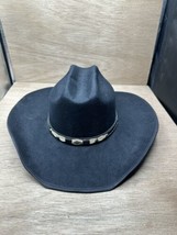 Summit Hat Mens Black Wool Felt Western Cowboy Size Medium with  Band - $24.75