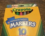 Crayola 10 Ct. Broad Line Original Markers - Classic-NEW - £6.27 GBP