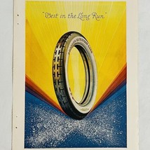 Vintage 1922 Goodrich Silvertown Cord Tires Print Ad Best In The Long Ru... - $6.62