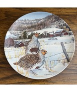 1987 The Gray Partridge Collectors Plate Knowles Wayne Anderson - $188.12 MXN