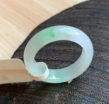 8 1/2 High Grade Natural Icy Green Jadeite Jade Ring Certified Green Jad... - $4,883.67 MXN