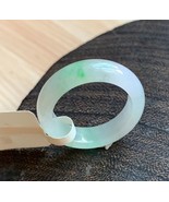 8 1/2 High Grade Natural Icy Green Jadeite Jade Ring Certified Green Jad... - $365.27 CAD