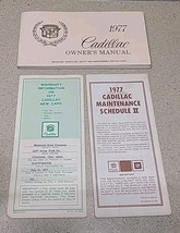 1977 Cadillac Owners Manual, Warranty Card, Maintenance Schedule - $16.89