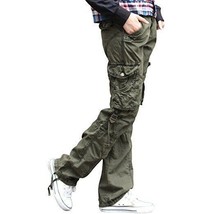 Womens 100% Cotton Tactical Pant Camping Hiking Cargo Olive Green Size 32 - £23.07 GBP
