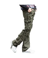 Womens 100% Cotton Tactical Pant Camping Hiking Cargo Olive Green Size 32 - £22.64 GBP