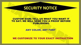 Custom Reg Security Safety Sign Authorized Work Home Business Photo All Sizes 13 - £3.83 GBP+