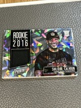 Shilique Calhoun 2016 Panini Fathers Day Cracked Ice Nfl Logo Shield Patch Rc - £27.49 GBP