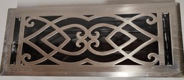 Signature Hardware 226124 Victorian Steel Floor Register-4" x 12" -Brush Nickel* - $10.90