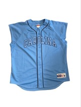 Vtg Majestic NorthCarolina Tar Heels Baseball Jersey Men XL Baby Blue Ex... - $36.63