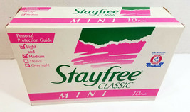 Vintage 90s Stayfree Classic Mini Panty Liner Maxi Pads 10 TV Movie Prop Sealed - £31.25 GBP