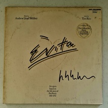 Andrew Lloyd Webber Autographed &#39;Evita&#39;  LP COA #AW99945 - £700.90 GBP
