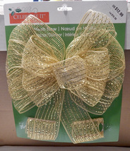 Bows Mesh &amp; Tree Topper Non-Wired You Choose Type Celebrate It 10&quot; x 18&quot; 208E - £5.98 GBP