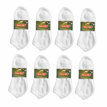 8 Pairs No Show Socks Cushioned Sports Crew Athletic Basketball Football... - £19.65 GBP