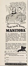 1952 Print Ad Manitoba Bureau of Travel Canada&#39;s Finest Fishing Winnipeg - £7.17 GBP