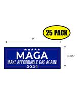 25 PACK 3.37&quot;x 9&quot; MAKE GAS AFFORDABLE AGAIN Sticker Decal POLITICAL BS0444 - €15,98 EUR