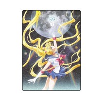 New Sailor Moon Crystal Anime &#39;One Layer&#39; Fleece Blanket (Large) 58&quot;x80&quot; - £51.94 GBP