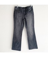 White House Black Market Jeans Blanc Size 4R Boot Cut Velvet Pocket Deta... - $181.00 MXN