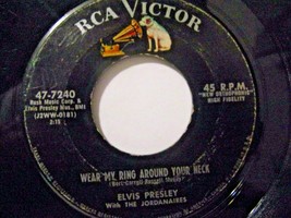 Elvis Presley-Wear My Ring Around Your Neck / Doncha&#39; Think It&#39;s T-45rpm-1958-VG - £3.95 GBP