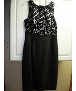 New Rafaella Sz 4 Sleeveless Dress Black White Classy Knee length - £15.77 GBP