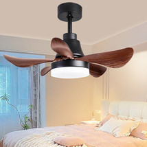 28 lnch Ceiling Fan with Lights Remote Control, Small Ceiling Fan Flush Mount - £89.59 GBP