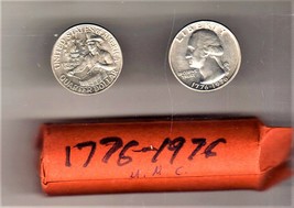 George Washington 1776-1976 UNC Quarters  1 Roll - £23.84 GBP