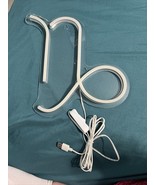 Capricorn Zodiac Sign Wall Art Neon Rope Light Astrology Glow - $20.80 CAD