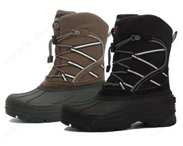 Brand New Mens Winter Boots Insulated Waterproof Thermolite Bungee Ski Snow Shoe - £18.01 GBP