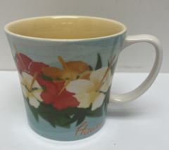 Starbucks Coffee Mug Cup Bone China Hawaii Floral Hibiscus Tropical 2010 - £27.69 GBP