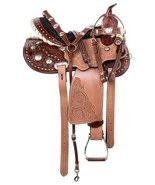 New Western Barrel Racing Horse Saddle Tack Set Size 13&quot; to 18&quot; - $375.00+