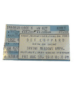 Def Leppard Europe Hysteria Tour 8/19/88 Irvine Meadows Amph Concert Ticket Stub - £16.43 GBP