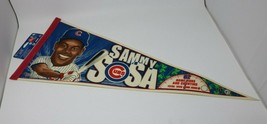 Sammy Sosa Felt Pennant Chicago Cubs MLB 62 Home Runs and Counting 1998 VTG - £8.58 GBP