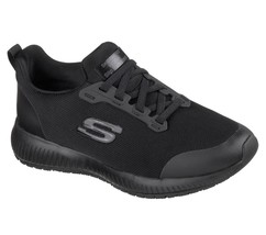 Skechers women&#39;s squad sr work sneakers in Black - £63.87 GBP