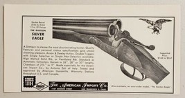 1966 Print Ad Dickson Silver & Golden Eagle Double-Barrel Shotguns Made in Italy - $9.88