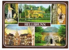 Hellbrun Salzburg Austria Postcard Hellbrunn Castle &amp; Water Plays Multi ... - £1.68 GBP