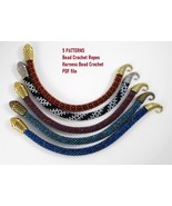 Bead Crochet Rope patterns «Snake», 5 types. PDF file - $6.78 CAD